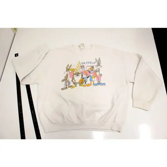 Warner Bros Looney Tunes Da Crew Sweatshirt Large - Picture 4 of 8